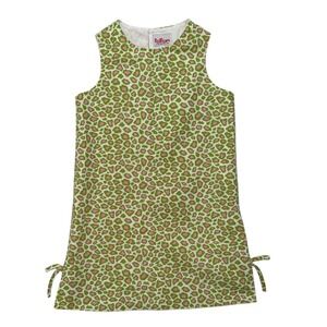 Red Beans Girls Size 6 Leopard Print Sleeveless Dress Side Tie Y2K